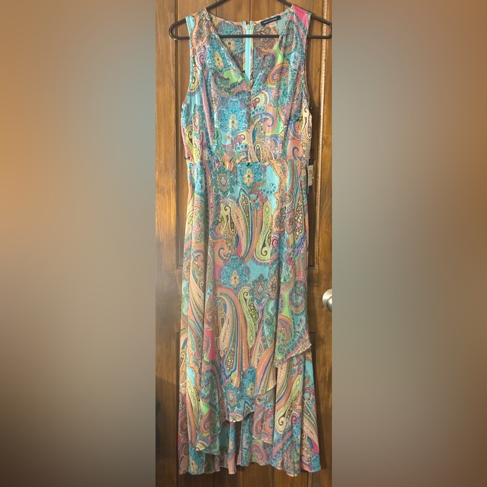 Tommy Hilfiger Colorful Paisley High Low Dress